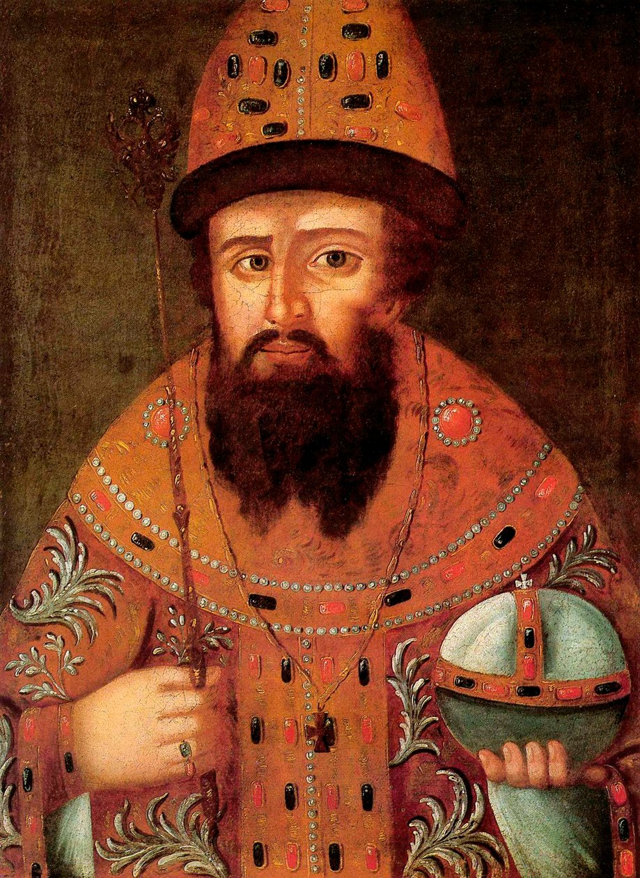 Portret cara Rosji Michała I Fiodorowicza, 1596-1645, początek XVII wieku. autorstwa Unbekannt