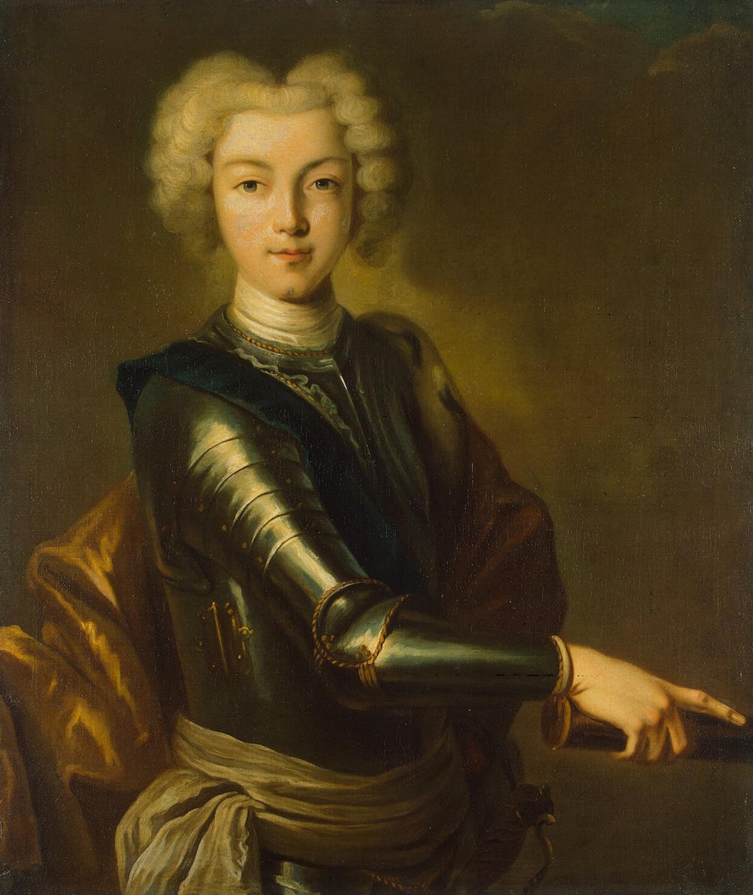 Portret cara Rosji Piotra II 1715-1730, XVIII wiek autorstwa Unbekannt
