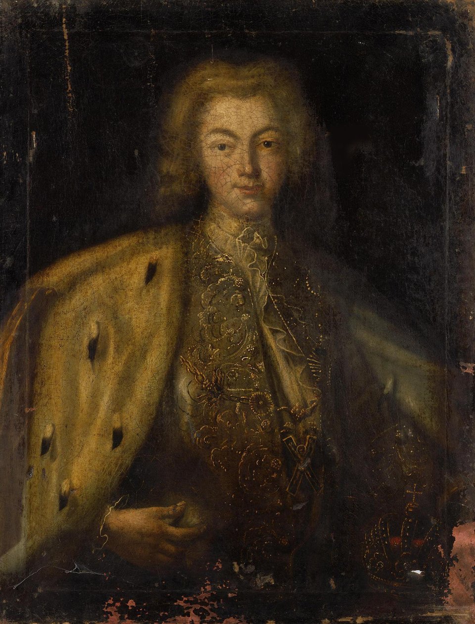 Portret cara Rosji Piotra II 1715-1730, XVIII wiek autorstwa Unbekannt