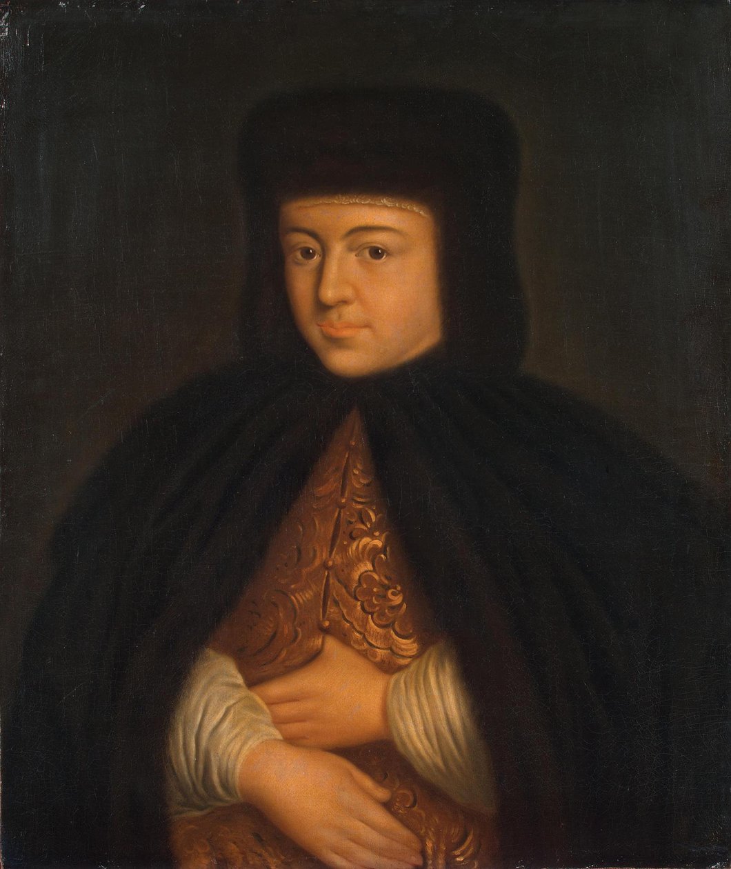 Portret carycy Natalii Naryszkiny 1651-1694, żony cara Rosji Aleksego I, pierwsza trzecia autorstwa Unbekannt