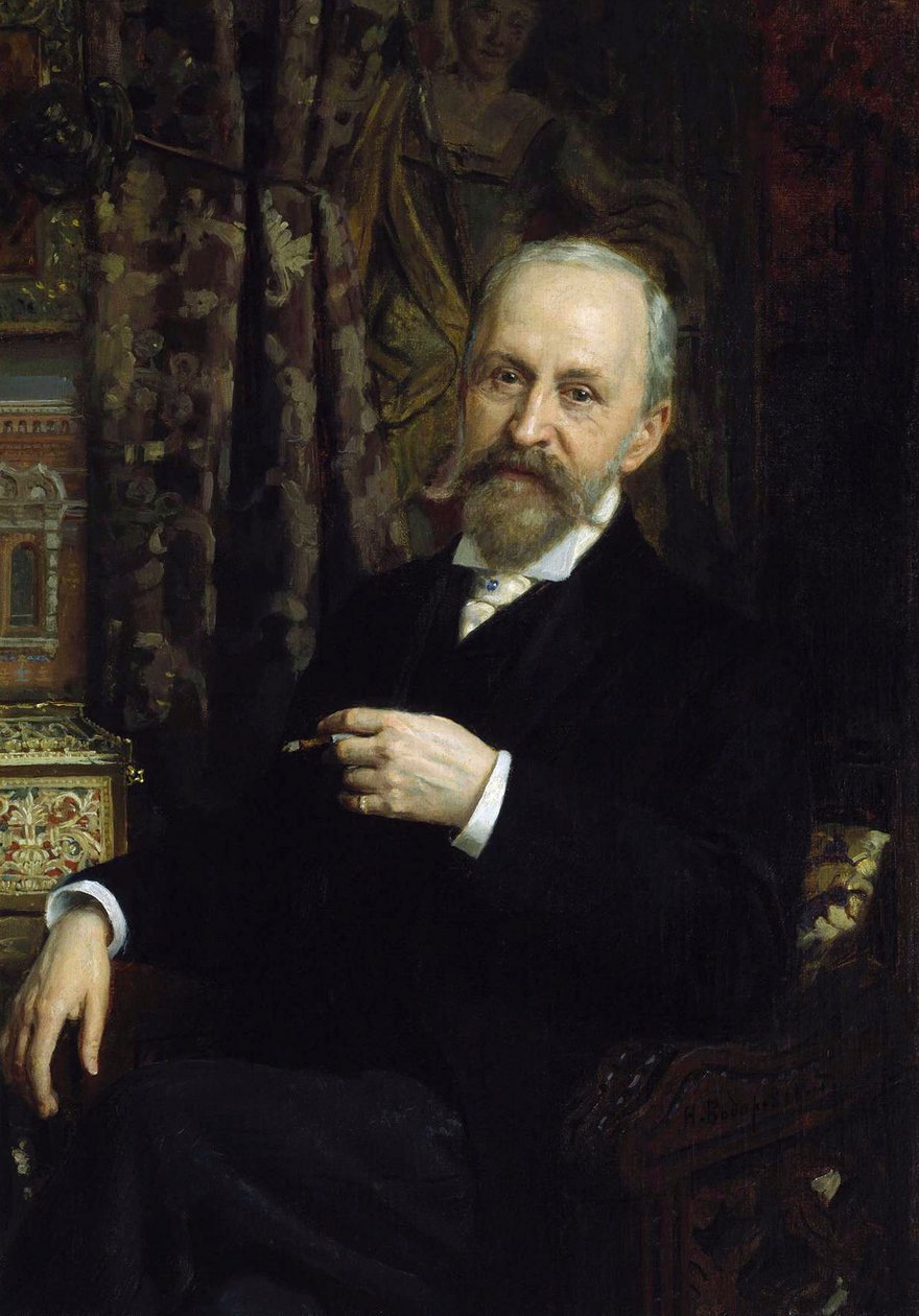 Portret architekta Alfreda Parlanda, 1842-1919, XIX wiek. autorstwa Unbekannt