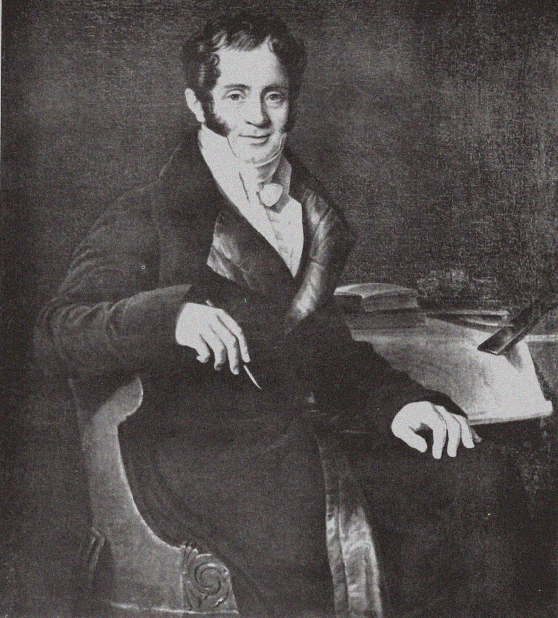 Portret architekta Carlo Rossiego 1775-1849 wg Ch. Mitoire autorstwa Unbekannt