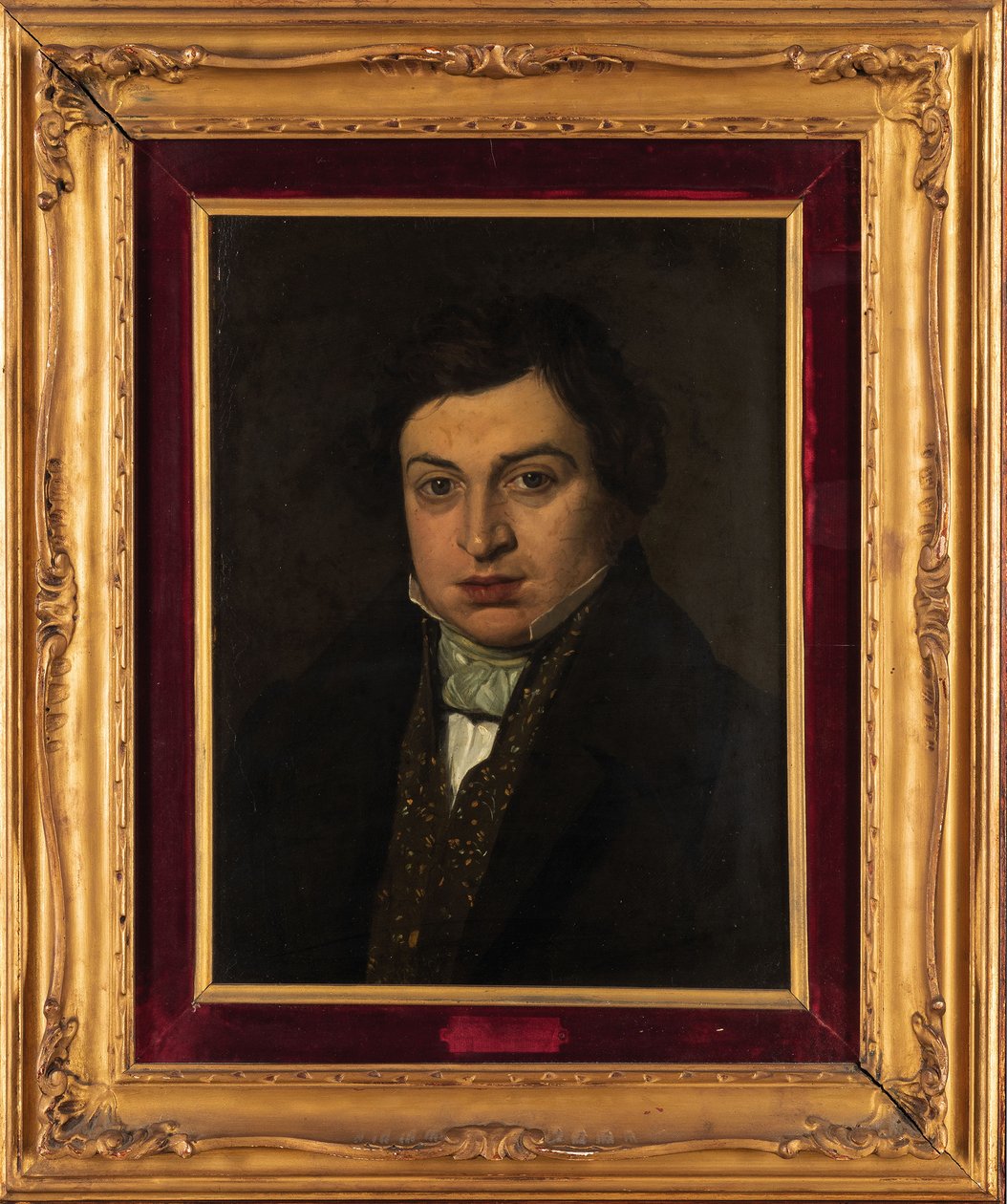 Portret kompozytora Gioachino Antonio Rossiniego 1792-1868. autorstwa Unbekannt
