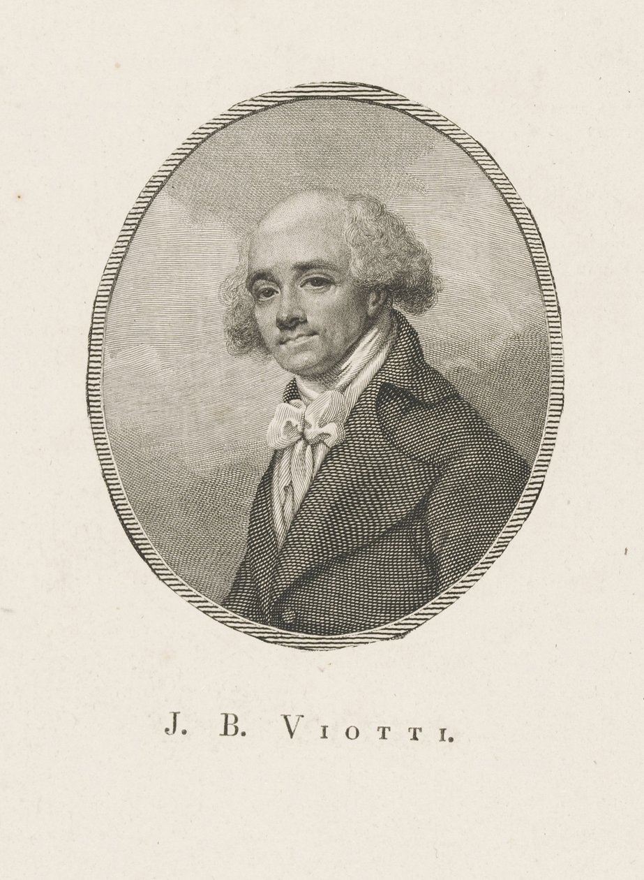 Portret kompozytora Giovanniego Battisty Viottiego 1755-1824, ok. 1930 r. 1800. autorstwa Unbekannt