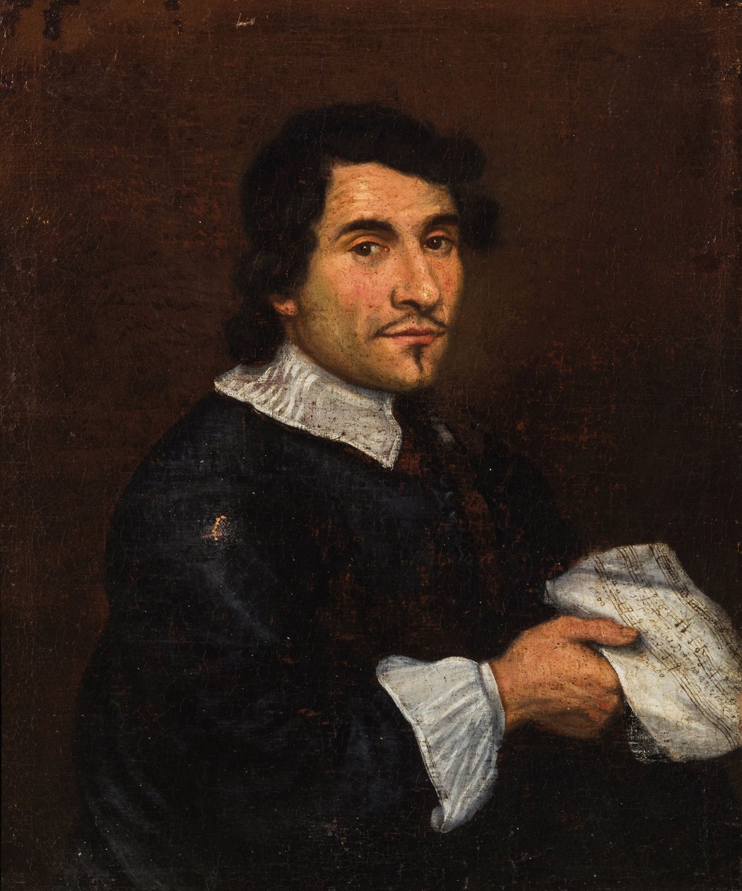Portret kompozytora Girolamo Frescobaldiego 1583-1643, I tercja XVII w. autorstwa Unbekannt