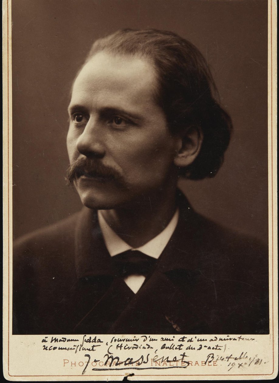 Portret kompozytora Julesa Masseneta 1842-1912, 1881. autorstwa Unbekannt