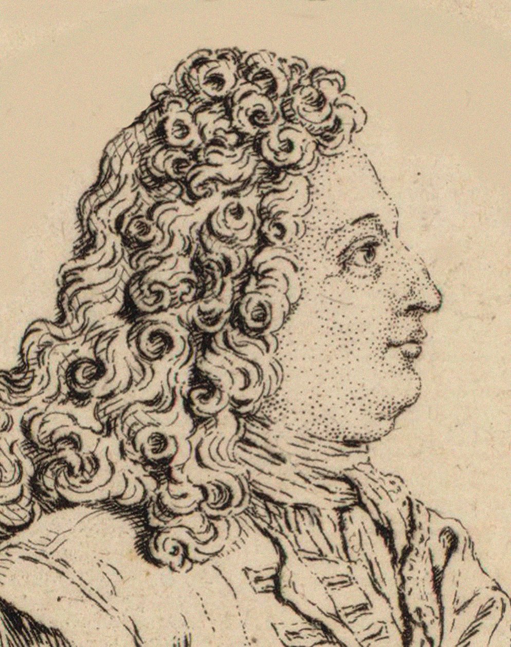 Portret kompozytora Marin Marais 1656-1728. autorstwa Unbekannt