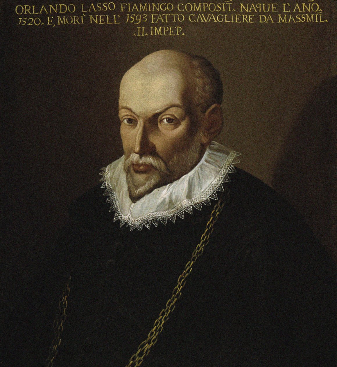 Portret kompozytora Rolanda de Lassusa 1532-1594. autorstwa Unbekannt