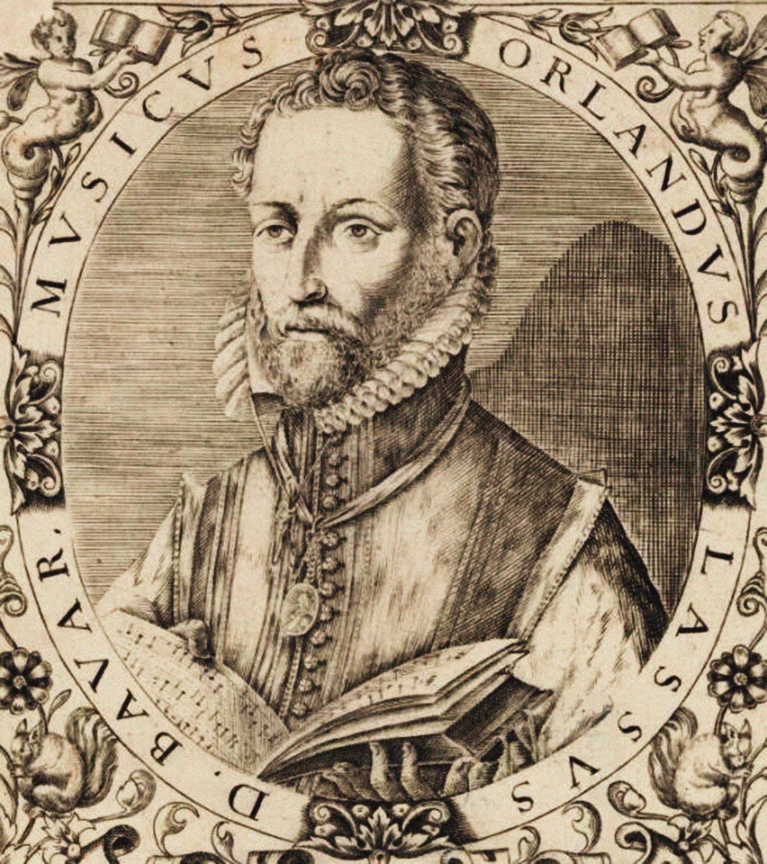 Portret kompozytora Rolanda de Lassusa 1532-1594. autorstwa Unbekannt