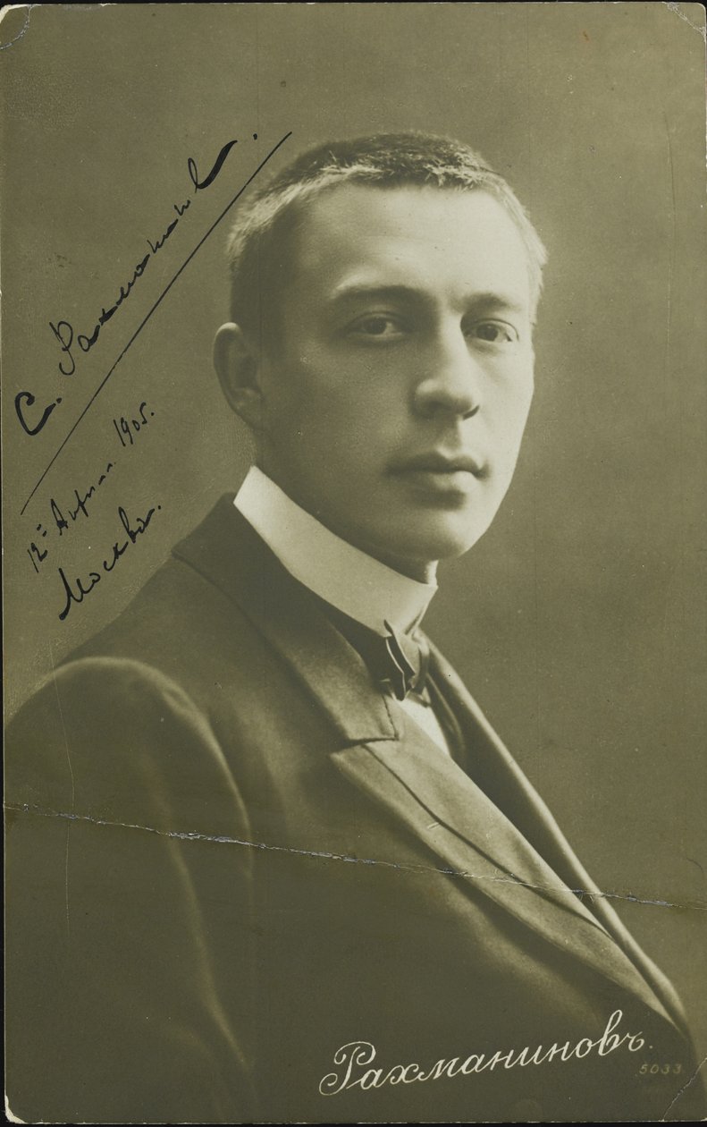 Portret kompozytora Siergieja Rachmaninowa 1873-1943, ok. 1930 r. 1905 autorstwa Unbekannt