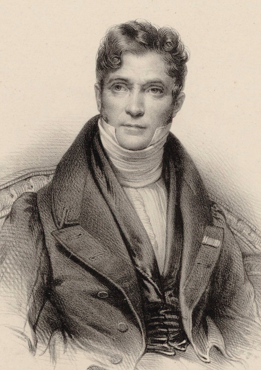 Portret dyrygenta i kompozytora Gaspare Spontini 1774-1851, ok. 1844. autorstwa Unbekannt