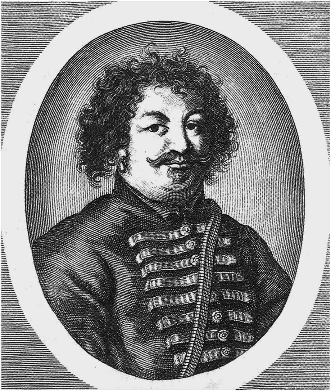 Portret przywódcy powstania kozackiego Stepana Stenki Razina 1630-1671 autorstwa Unbekannt