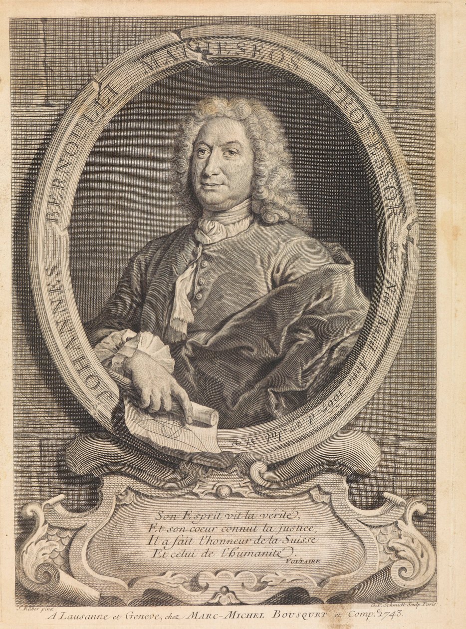 Portret matematyka Johanna Bernoulliego 1667-1748, 1742. autorstwa Unbekannt