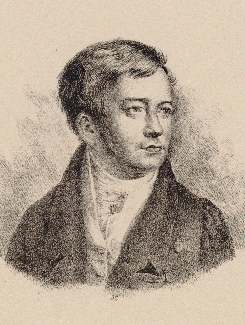 Portret organisty i kompozytora Friedricha Schneidera 1786-1853. autorstwa Unbekannt