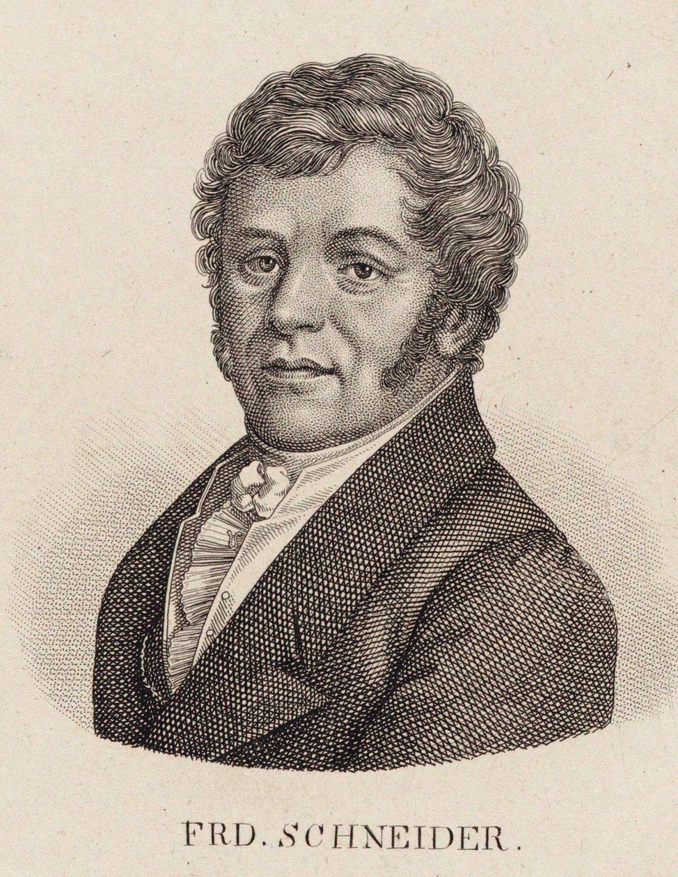 Portret organisty i kompozytora Friedricha Schneidera 1786-1853. autorstwa Unbekannt