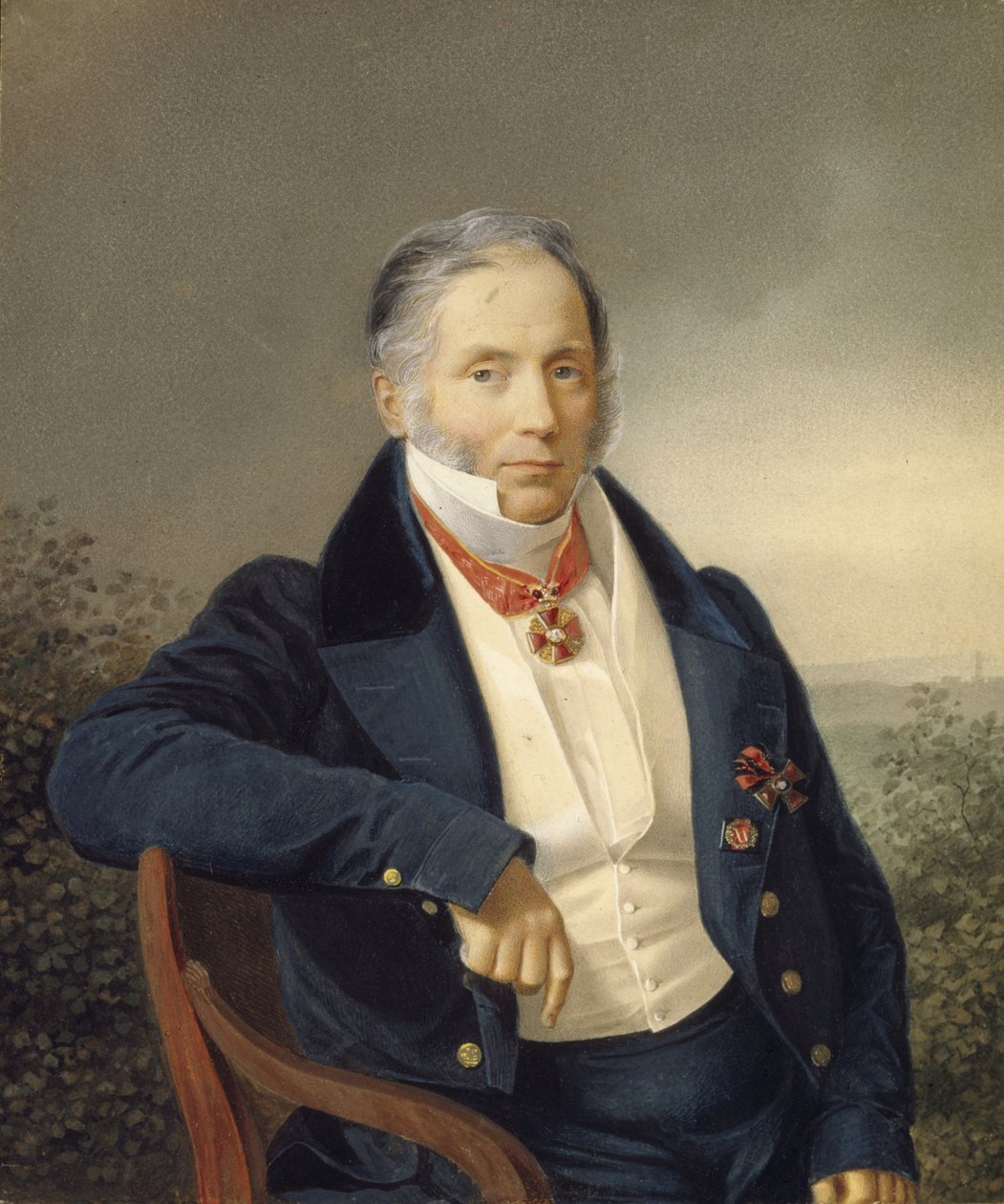 Portret malarza Aleksandra Sauerweida 1782-1844, I ćw. XIX w. autorstwa Unbekannt