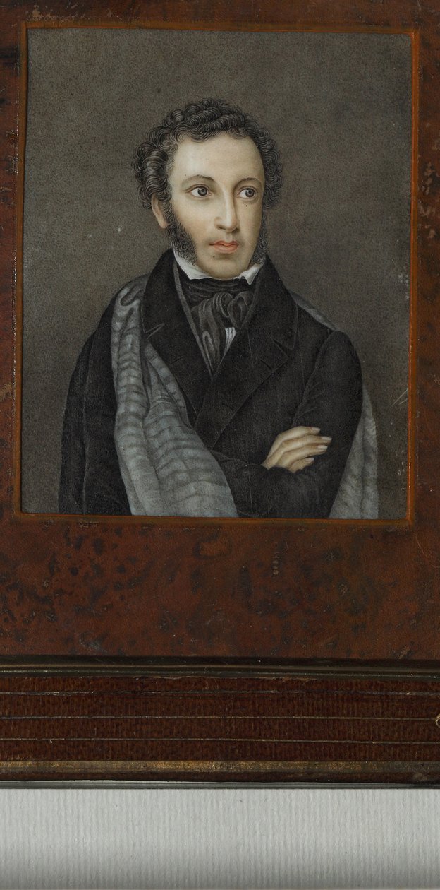 Portret poety Aleksandra Siergiejewicza Puszkina 1799-1837, I ćw. XIX w. autorstwa Unbekannt