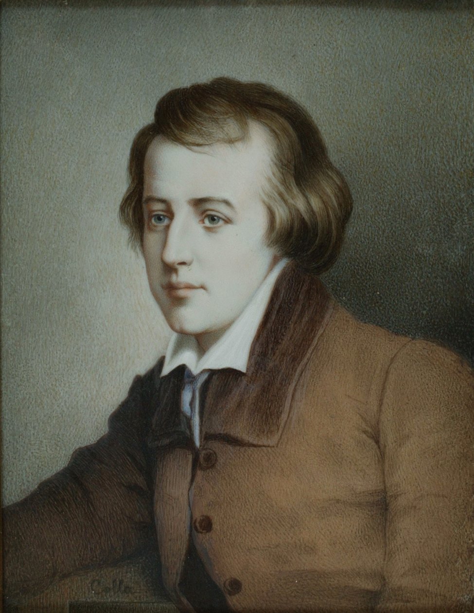 Portret poety Heinricha Heinego 1797-1856, ok. 1825 autorstwa Unbekannt