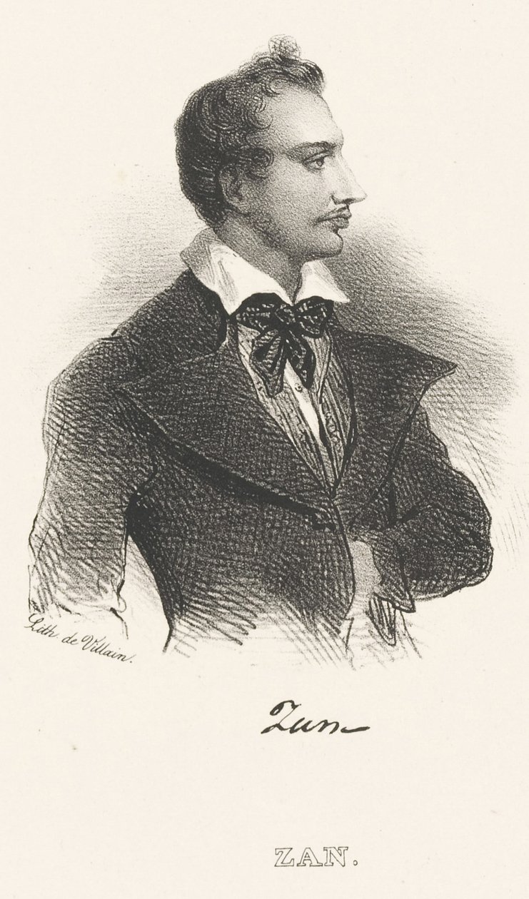 Portret poety Tomasza Zana 1796-1855, po 1824 r. autorstwa Unbekannt