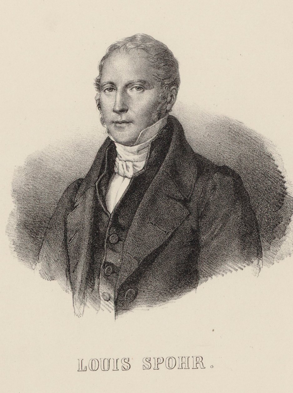 Portret skrzypka i kompozytora Louisa Spohra 1784-1859, ok. 1930 r. 1840. autorstwa Unbekannt