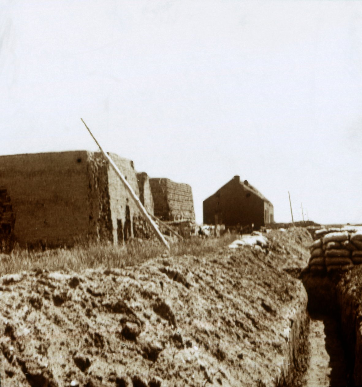 Poczta na Yser, Flandria, Belgia, c1914-c1918 autorstwa Unbekannt