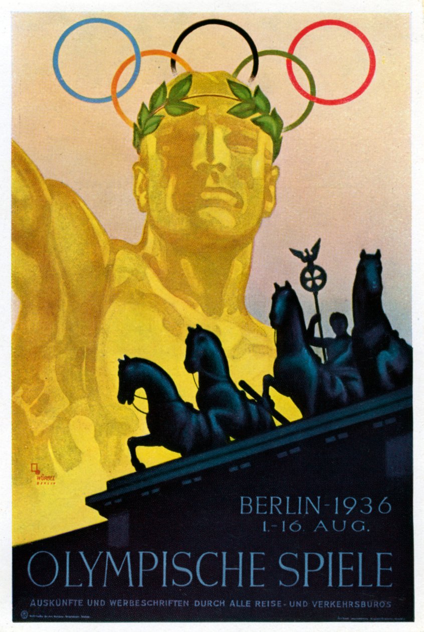 Plakat do Igrzysk Olimpijskich 1936, Berlin, 1936 autorstwa Unbekannt