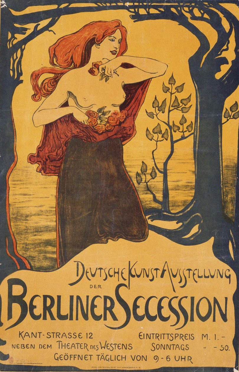 Plakat na wystawę Berlin Secession, ok. 1930 r. 1900 autorstwa Unbekannt