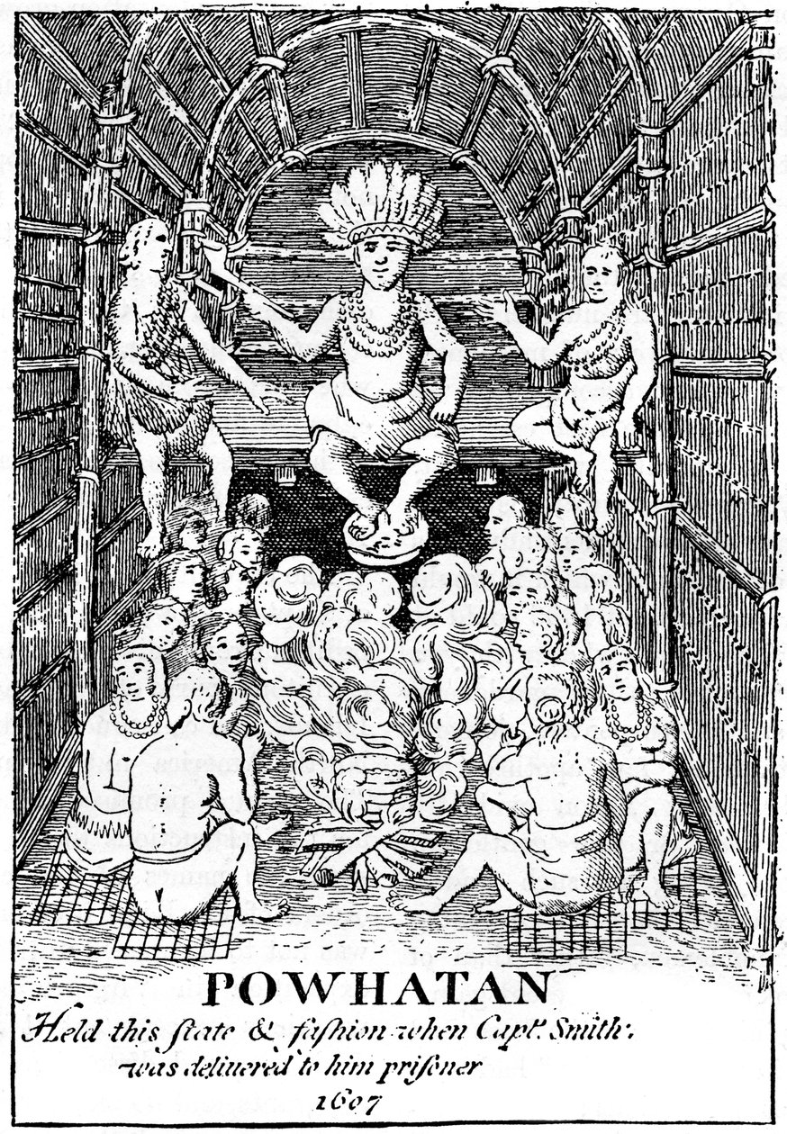 Stan Powhatan, 1607 c1880 autorstwa Unbekannt