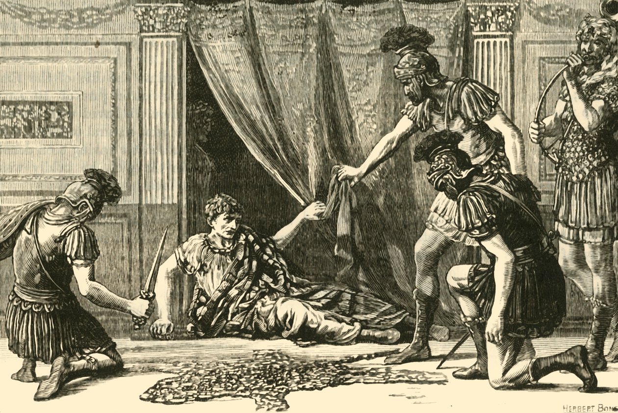 Gwardia pretoriańska Haling Claudius jako Imperator, 1890. autorstwa Unbekannt