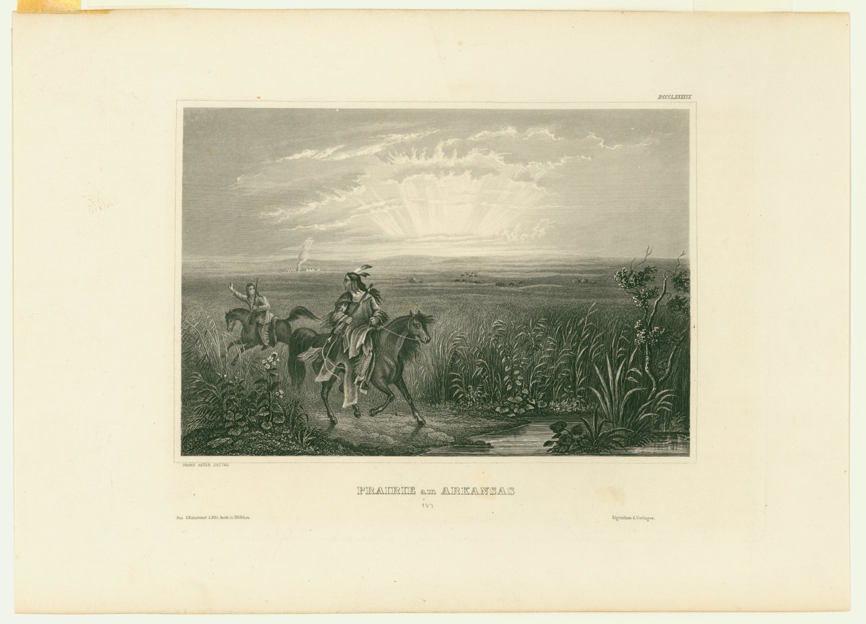 Prairie w Arkansas. (Preria w Arkansas) autorstwa Unbekannt