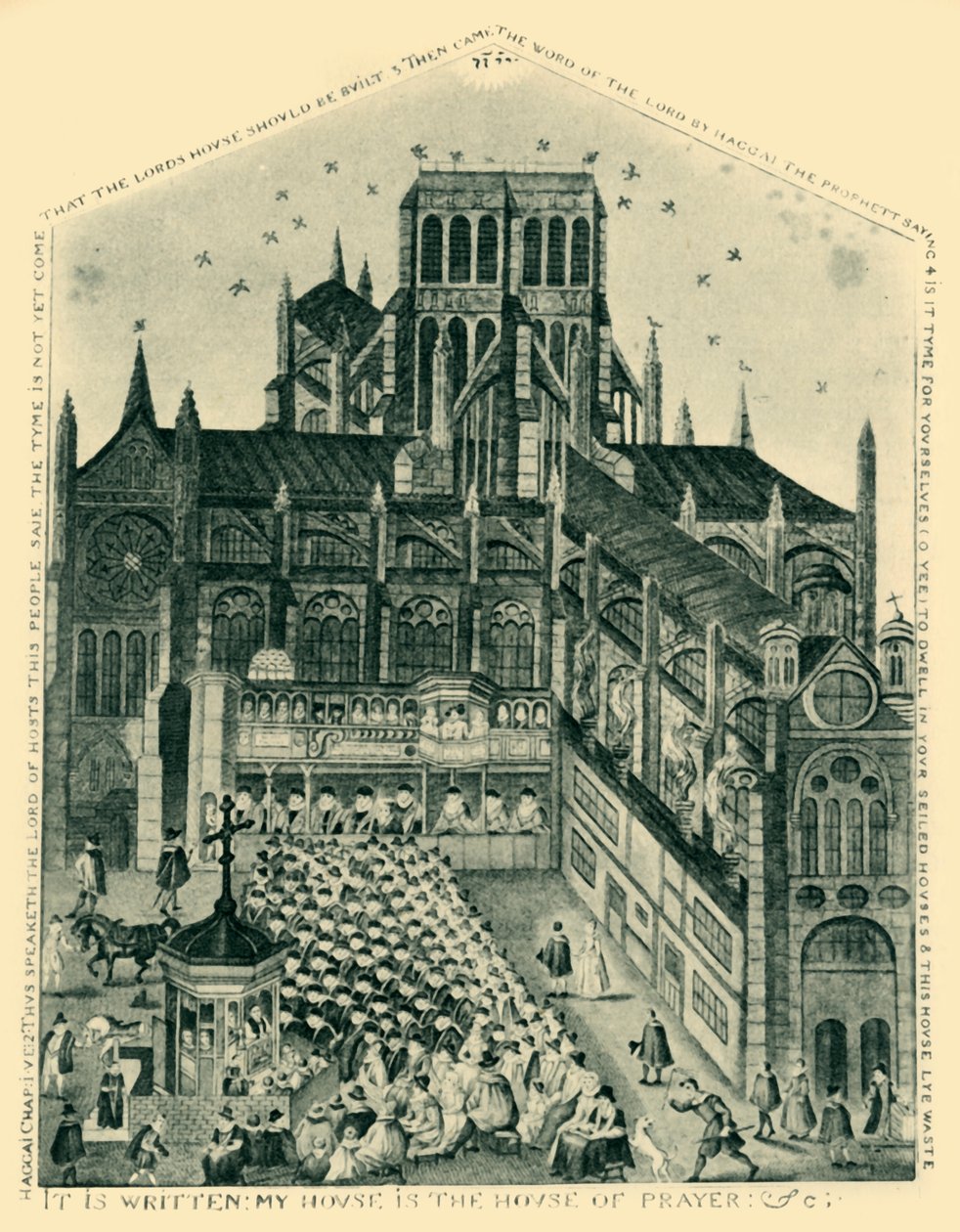 „Głoszenie pod krzyżem św. Pawła w XVII wieku”, 1947. autorstwa Unbekannt