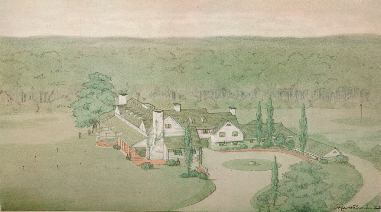 Wstępne badanie dla Oakland Golf Club, Bayside, Nowy Jork, 1925 autorstwa Unbekannt