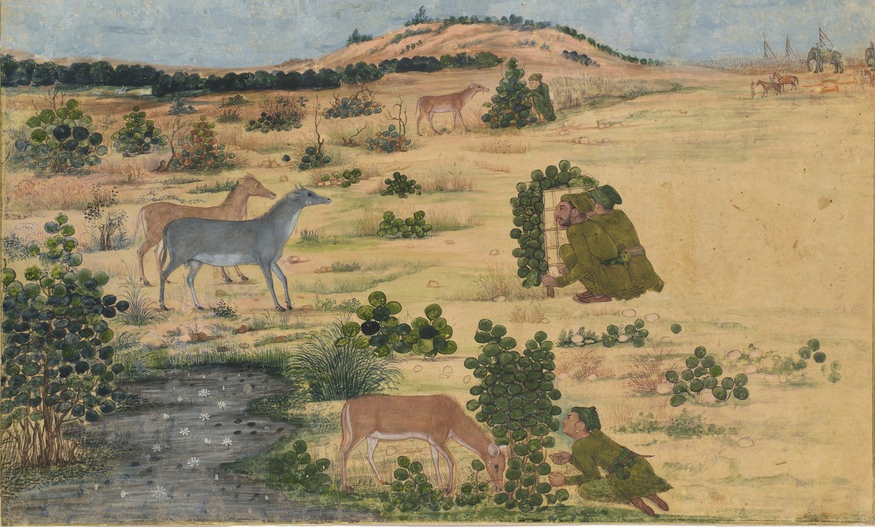 Przygotowania do polowania, ok. godz. 1680. autorstwa Unbekannt