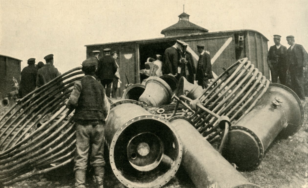 Przygotowania do ewakuacji Warszawy, I wojna światowa, 1915, ok. 1920. autorstwa Unbekannt