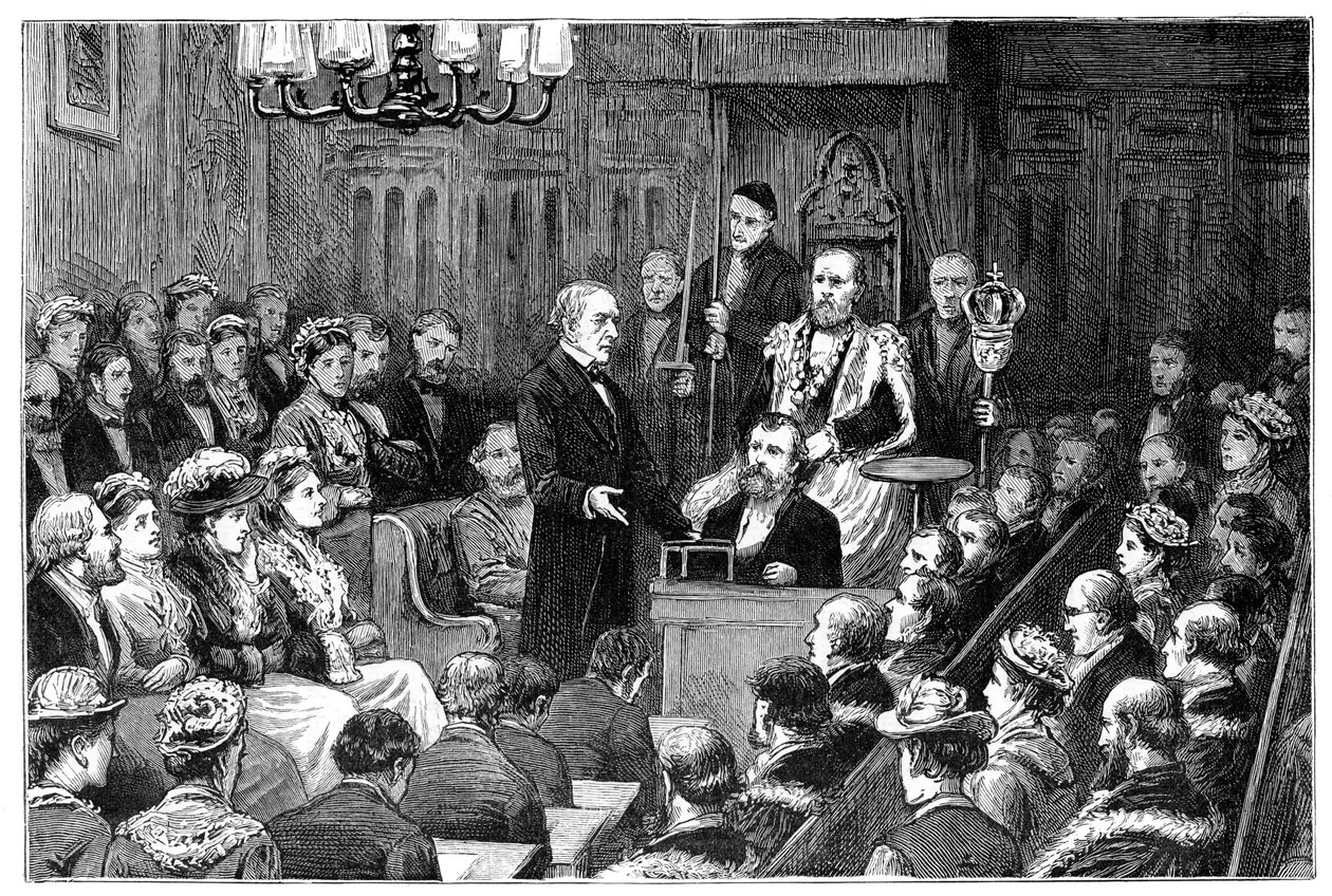 Prezentacja wolności miasta panu Gladstone