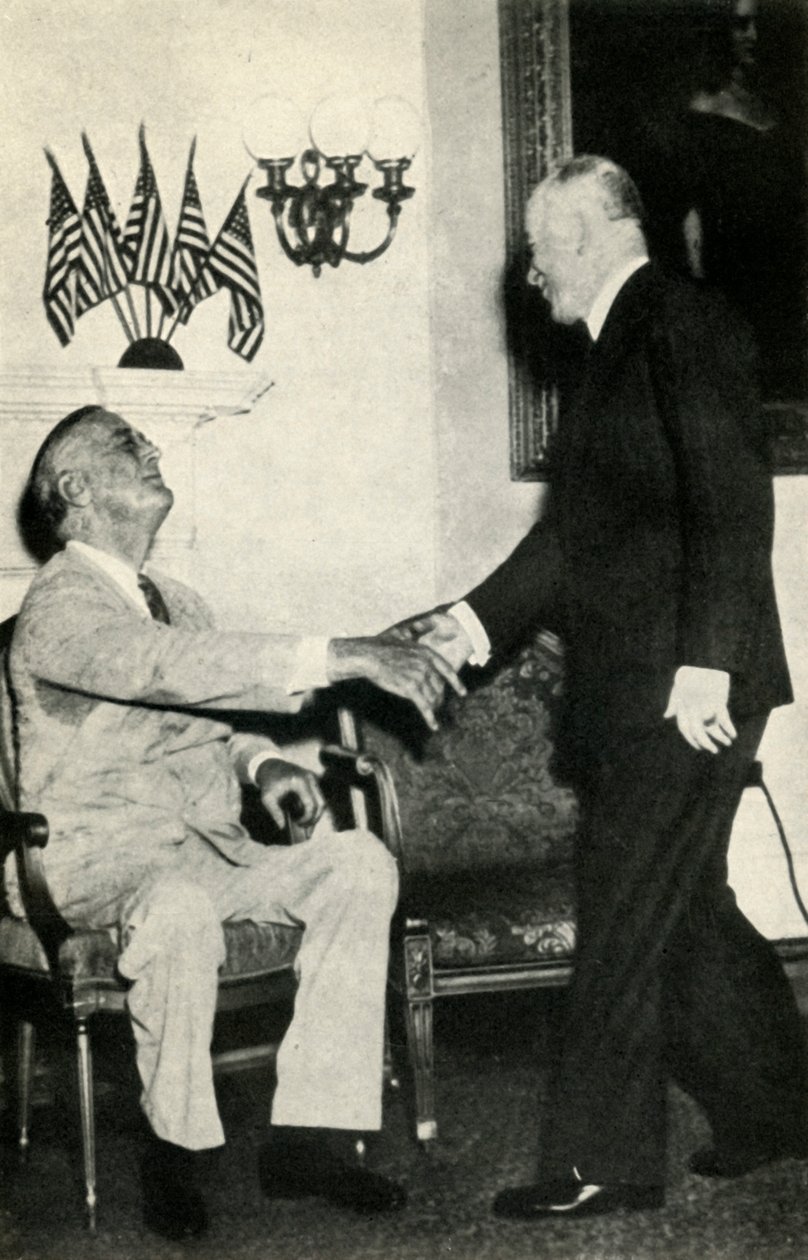 Prezydent Benes odwiedza F. D. Roosevelta w 1942, 1947. autorstwa Unbekannt
