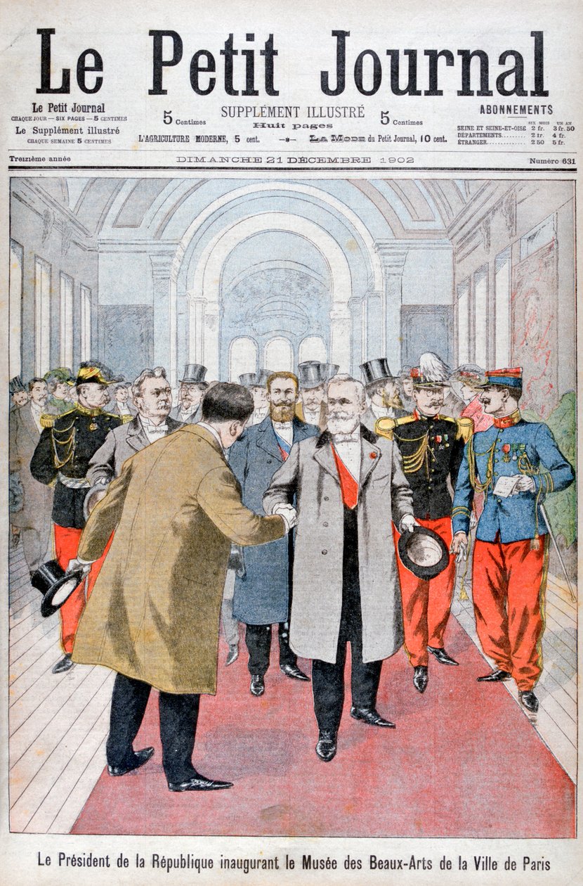 Prezydent Republiki otwiera Muzeum Sztuk Pięknych Miasta Paryża, 1902 autorstwa Unbekannt