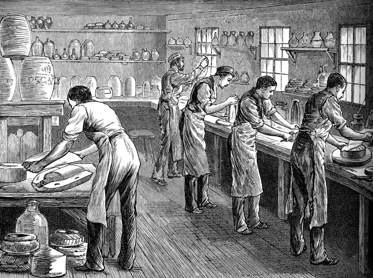 Prasarze w pracy, ok.1880 autorstwa Unbekannt