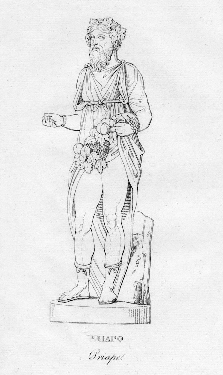 Priapo Priape, ok. 1850 autorstwa Unbekannt