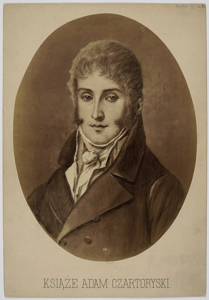 Książę Adam Jerzy Czartoryski 1770-1861 autorstwa Unbekannt