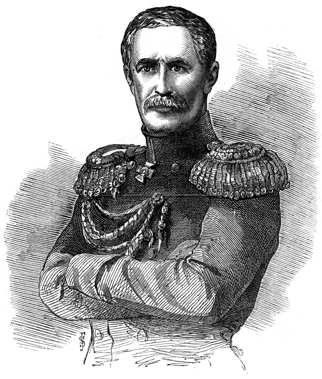 Książę Aleksander Siergiejewicz Mieńszikow, rosyjski dowódca wojskowy, 1853 autorstwa Unbekannt