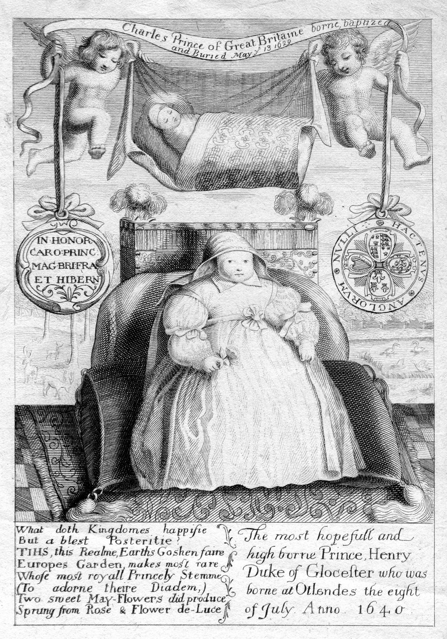 Książę Karol i książę Henryk, synowie króla Karola I, XVII w., 1802 r. autorstwa Unbekannt
