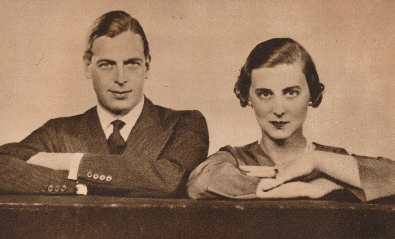 Książę Jerzy i Księżniczka Marina, którzy zaręczyli się 28 sierpnia 1934 1935 autorstwa Unbekannt