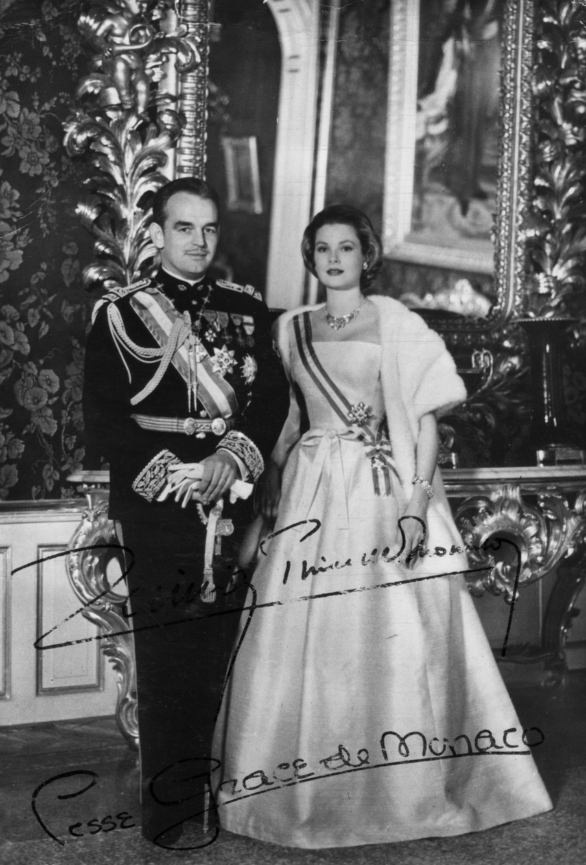 Książę Rainier III i księżna Grace z Monako, XX wiek autorstwa Unbekannt