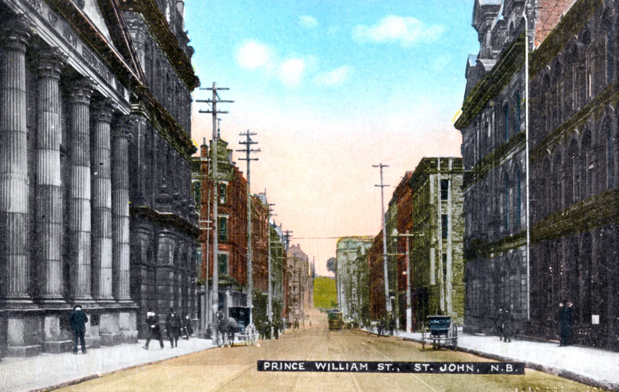 Prince William Street, Saint John, New Brunswick, Kanada, c1900 autorstwa Unbekannt