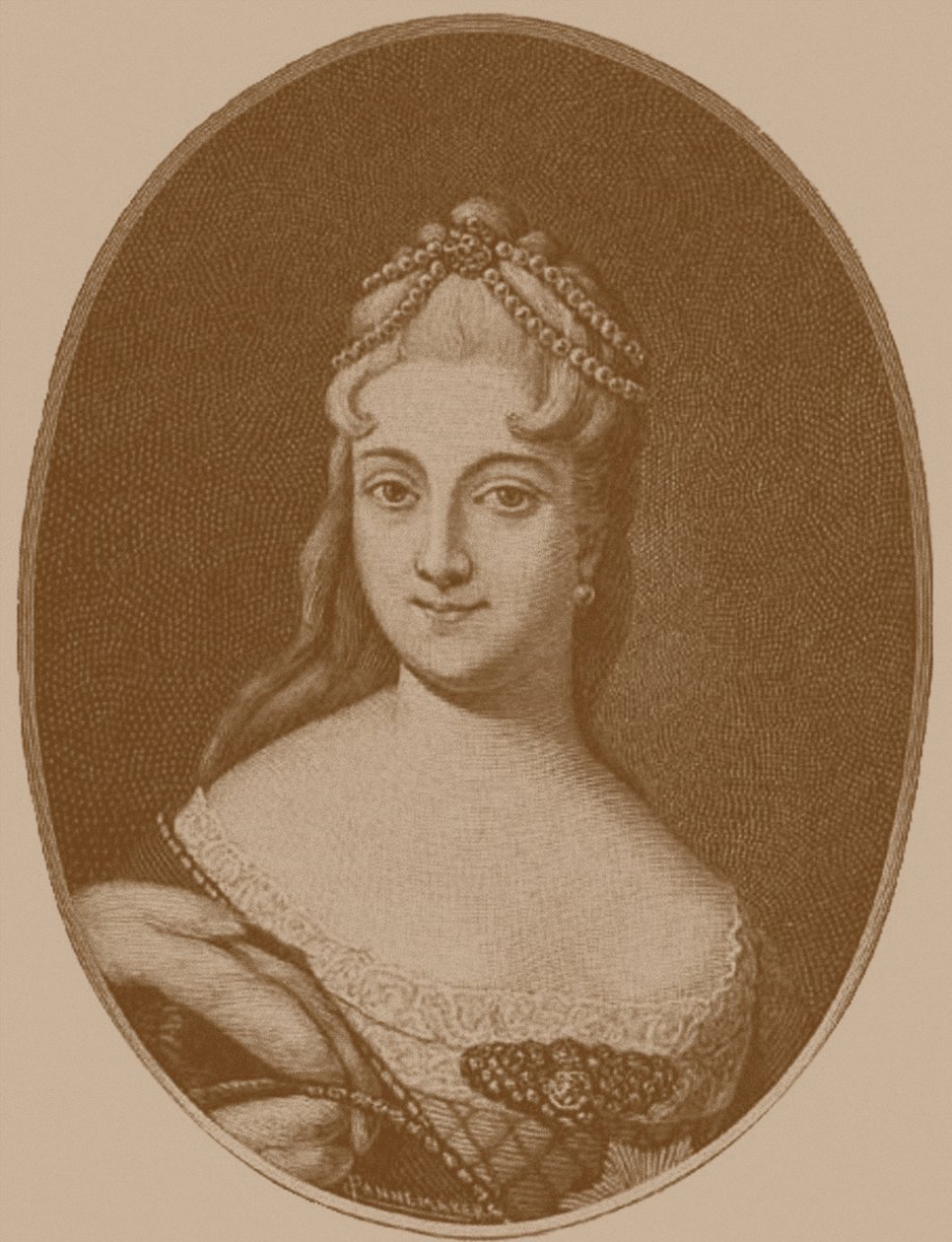 Księżniczka Ekaterina Alekseyevna Dolgorukova 1712-1747 autorstwa Unbekannt
