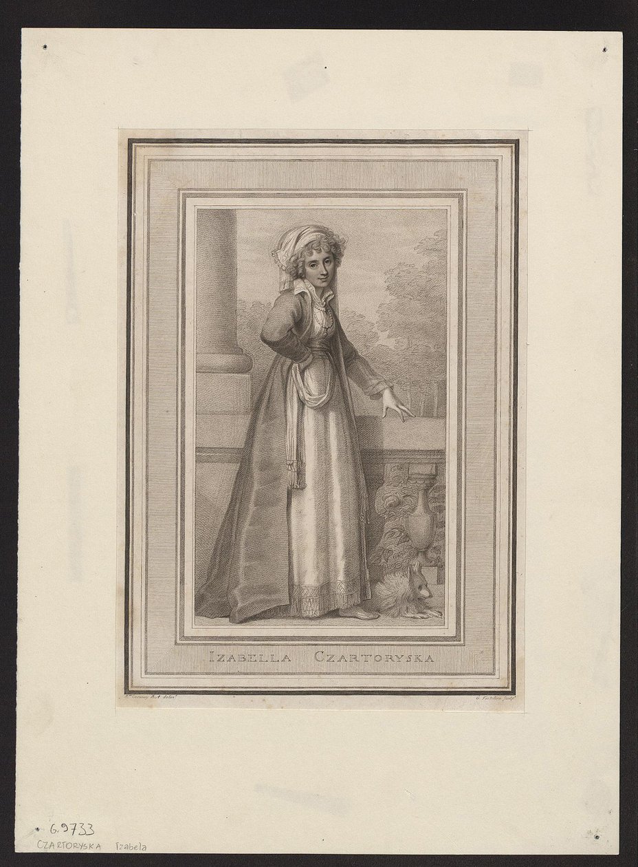Księżna Izabela Czartoryska z hr. Fleming 1746-1835, XVIII w. autorstwa Unbekannt