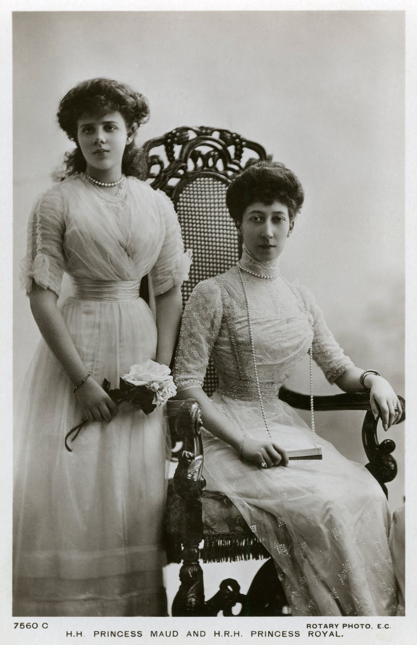 Księżniczka Maud i księżniczka Royal, c1907-c1910 autorstwa Unbekannt