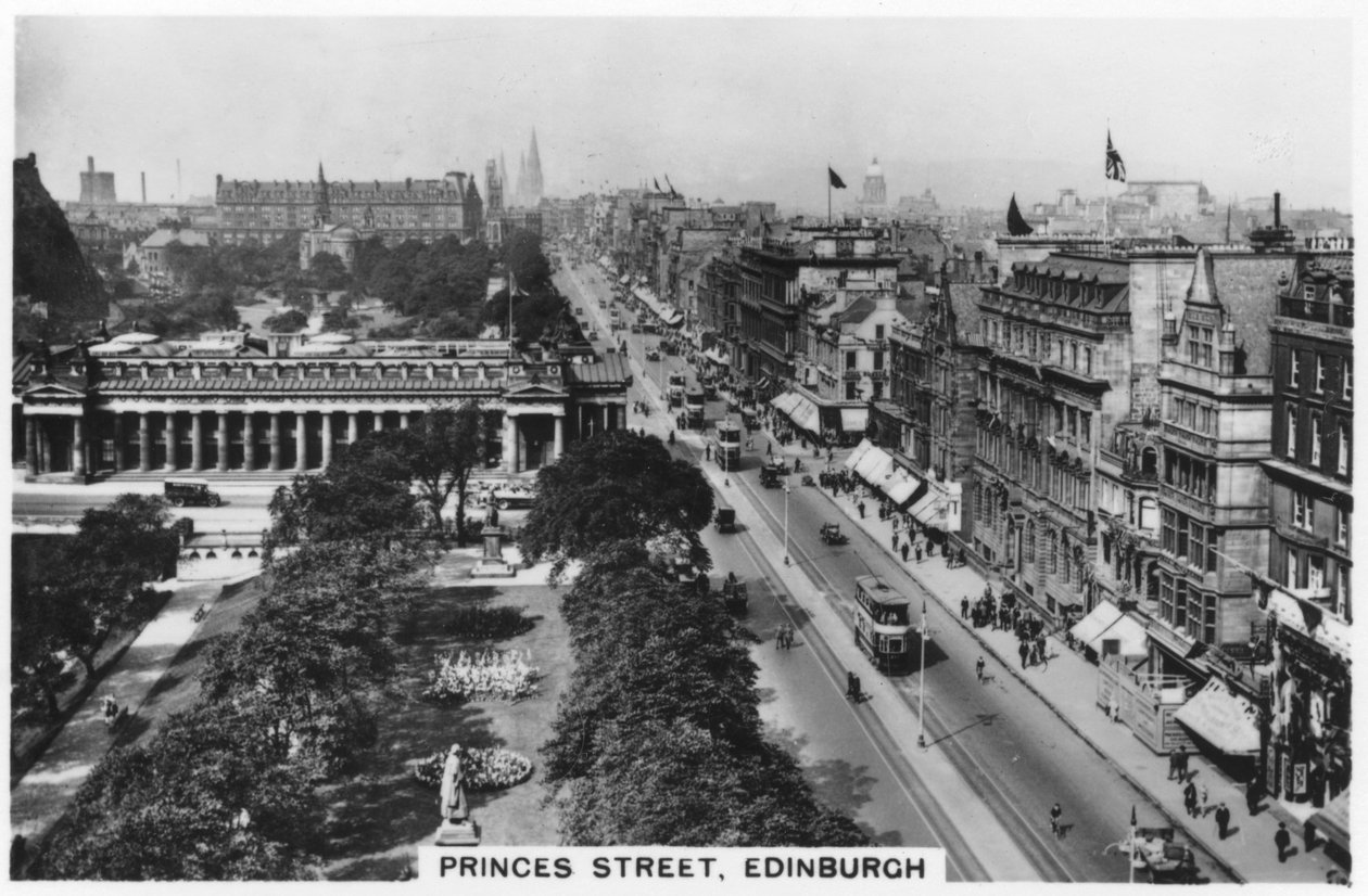 Princess Street, Edynburg, 1936 autorstwa Unbekannt