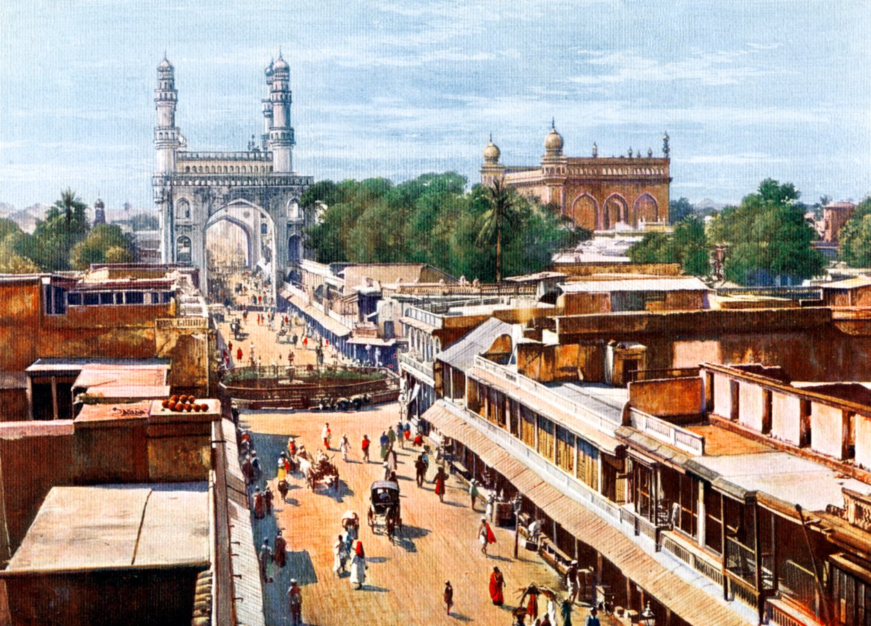 Principal Entrance Street, Hyderabad, Indie, początek XX wieku autorstwa Unbekannt